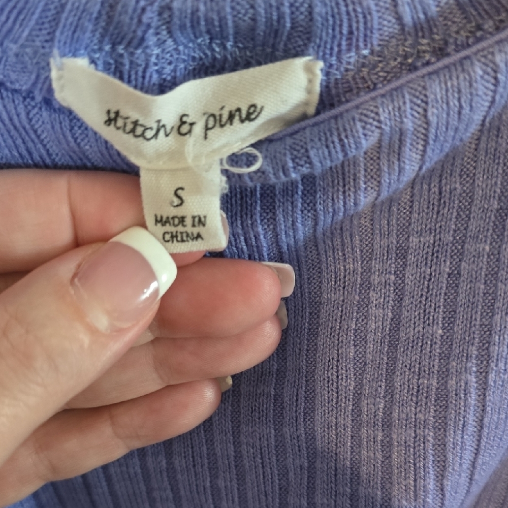 Chic Long-Sleeve Lavender Dress - Picture 3 of 3